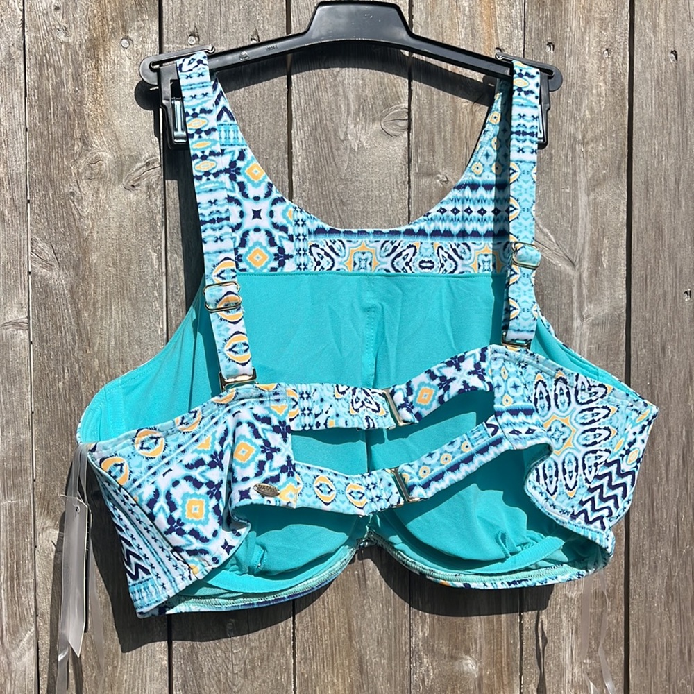 CURVE by Sunsets Majorca Hollywood Hi-Neck Bikini Top,Size 18DD/E,NWT - Picture 10 of 14